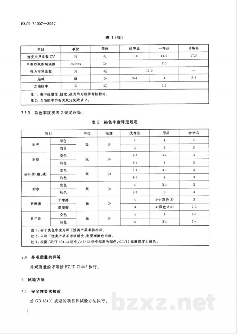 FZ/T 71007-2017粗梳牦牛绒针织绒线 FZ/T 71007-2017粗梳牦牛绒针织绒线