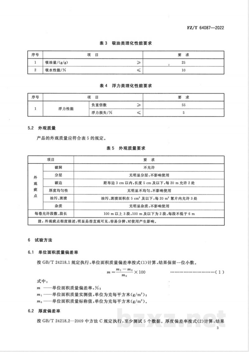 FZ/T 64087-2022木棉纤维絮片 FZ/T 64087-2022木棉纤维絮片