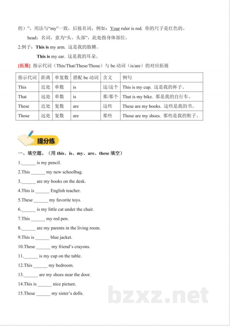Unit 3 Parts of the body(知识清单)英语鲁科版五四制三起三年级上册2025 Unit 3 Parts of the body(知识清单)英语鲁科版五四制三起三年级上册2025
