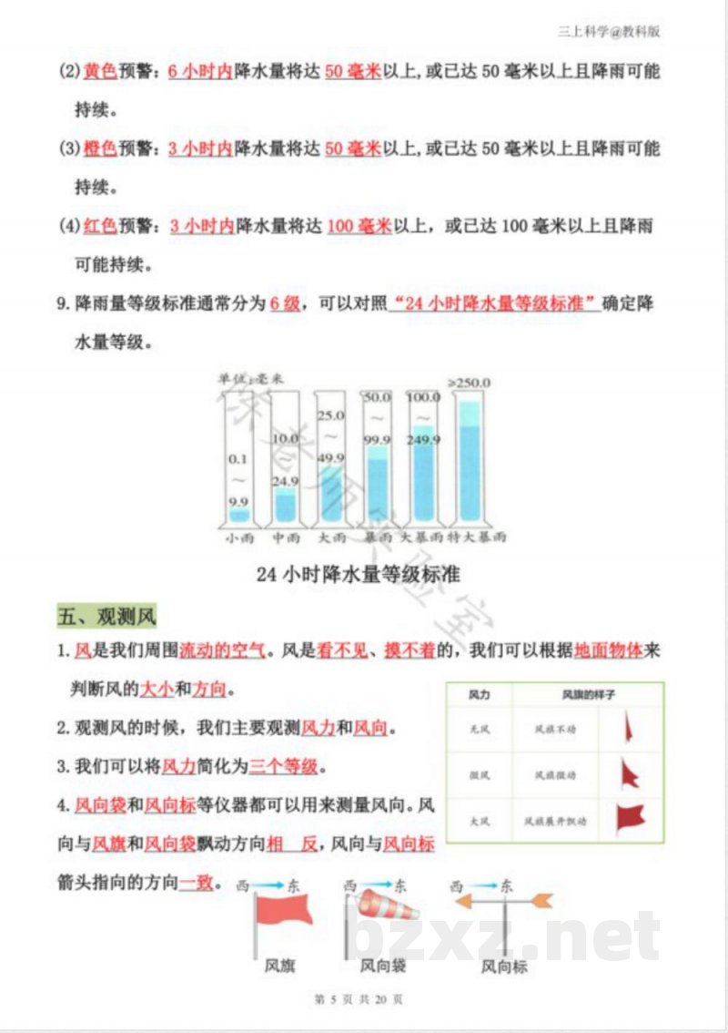 2025新教科版三年级科学上册期末必备知识点 2025新教科版三年级科学上册期末必备知识点