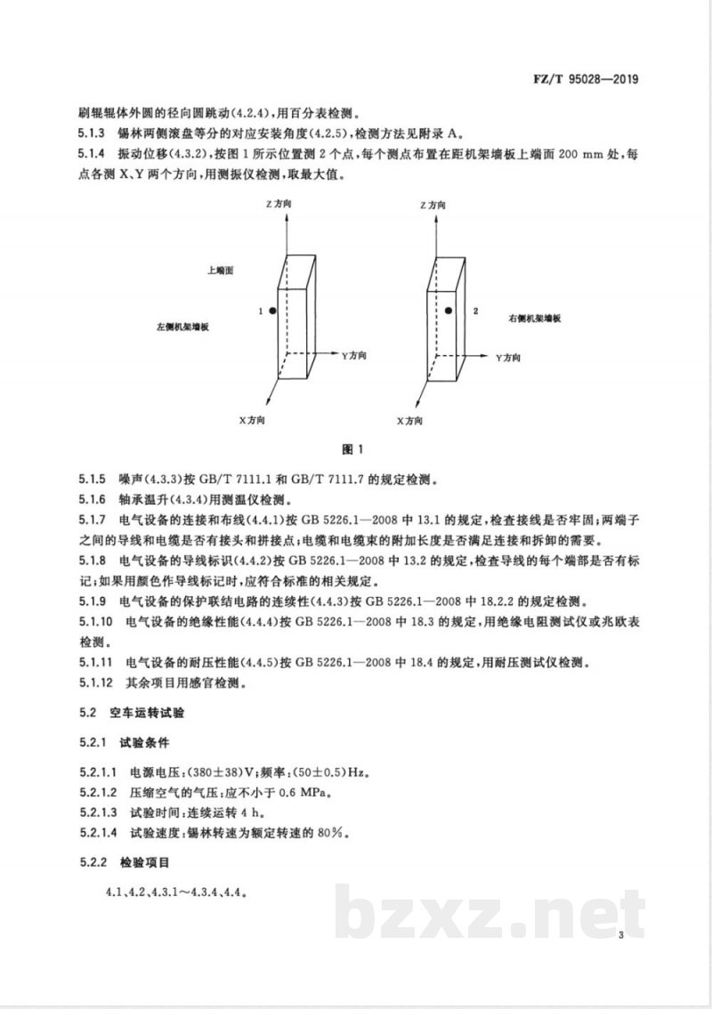 FZ/T 95028-2019起毛机 