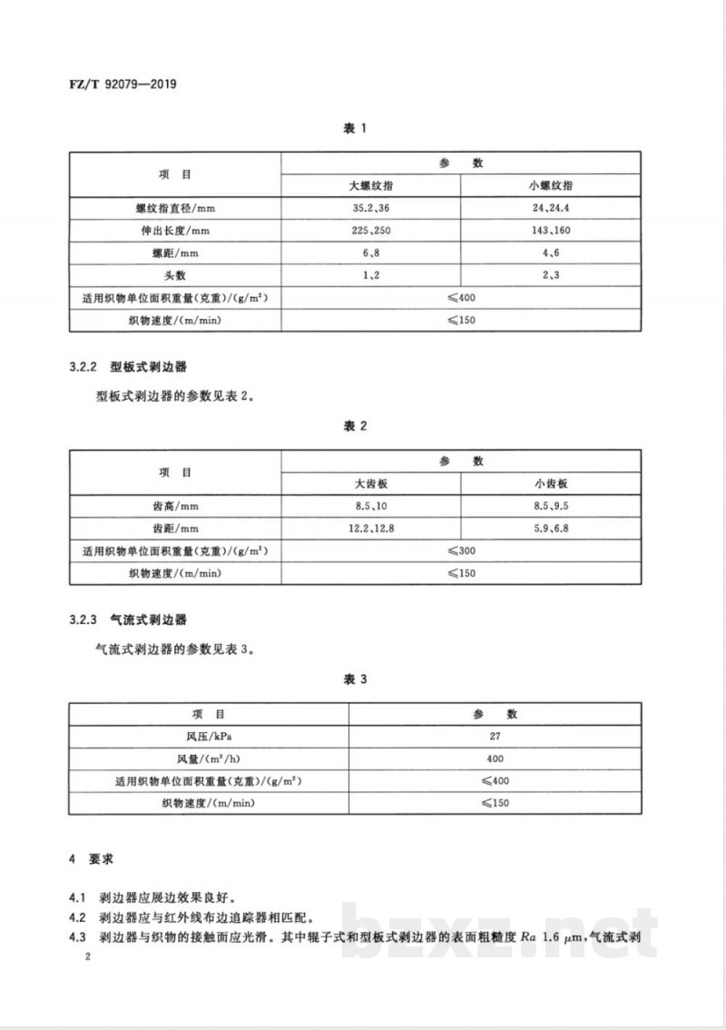 FZ/T 92079-2019剥边器 