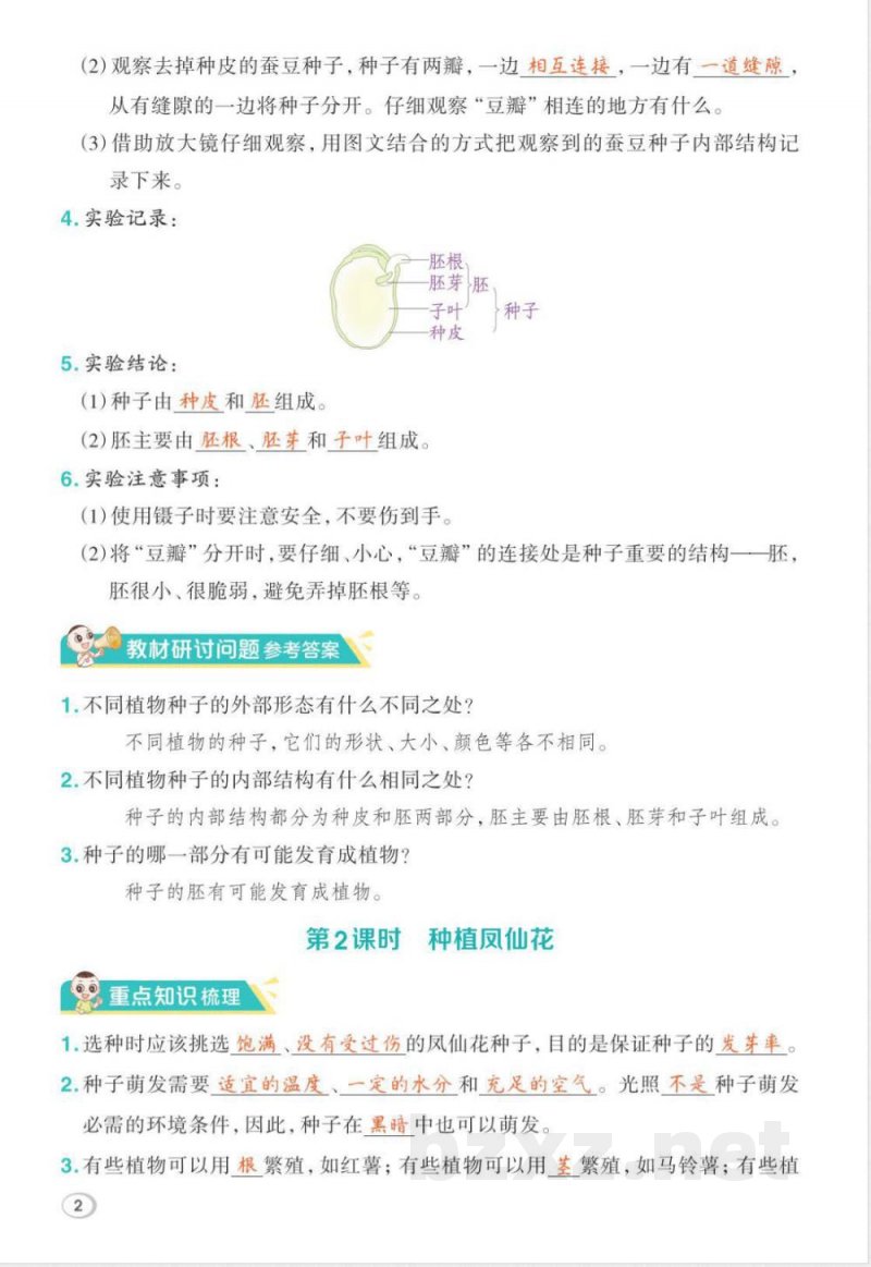 2026年教科版四年级下册科学期末复习课堂重点笔记