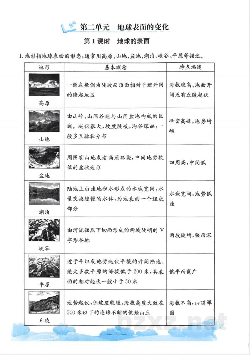 教科版25秋小学科学五年级上册单元知识整理 教科版25秋小学科学五年级上册单元知识整理