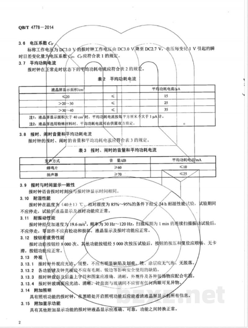 QB/T 4778-2014液晶式语音报时石英钟 QB/T 4778-2014液晶式语音报时石英钟