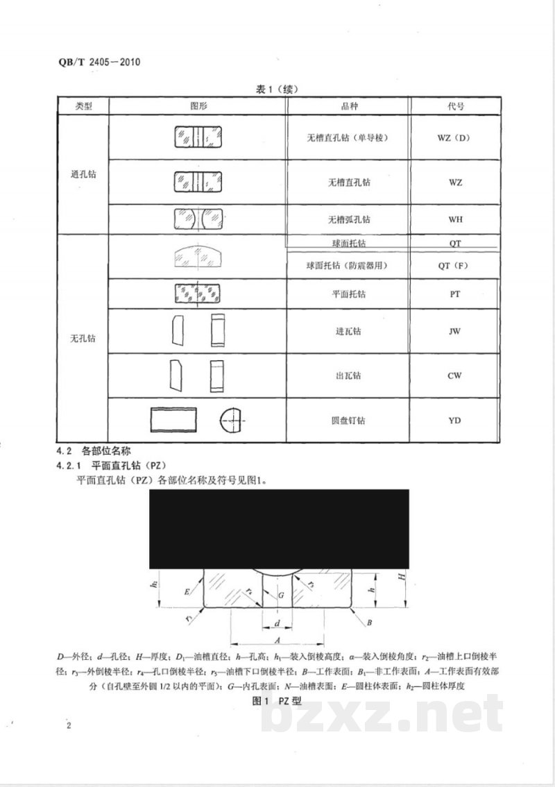 QB/T 2405-2010钟表宝石元件 QB/T 2405-2010钟表宝石元件