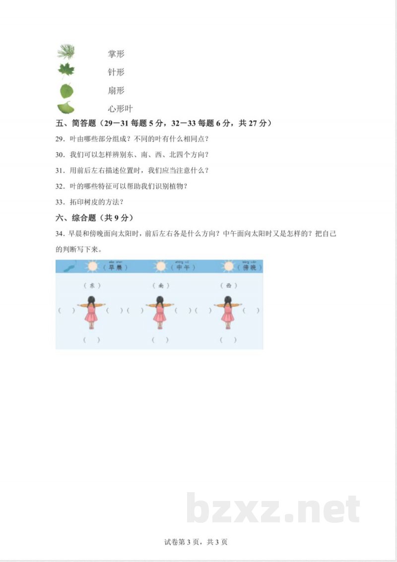 2024-2025学年人教鄂教版一年级科学下册期中素养测评基础卷(含答案解析) 2024-2025学年人教鄂教版一年级科学下册期中素养测评基础卷(含答案解析)
