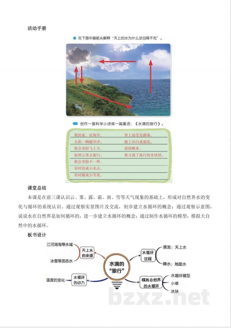 4.16 水滴的“旅行”（教学设计）科学苏教版五年级上册