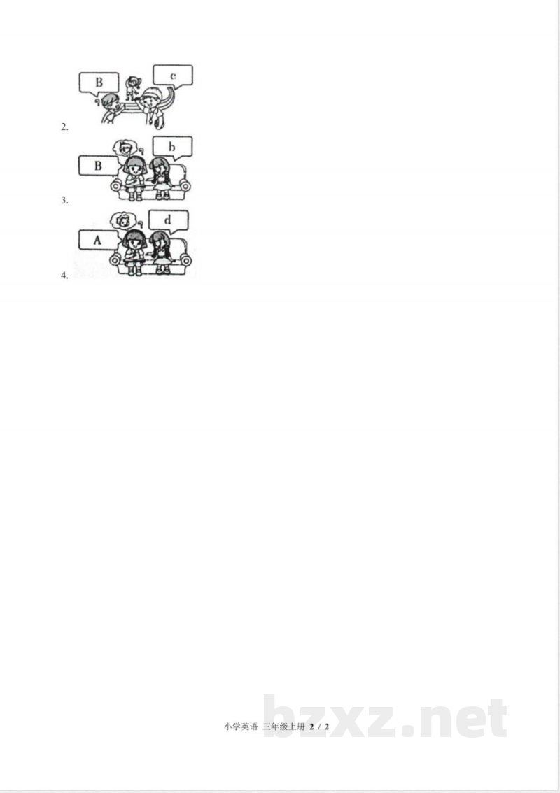 （闽教版（三年级起点））小学英语三年级上册 Unit 5单元测试及答案02