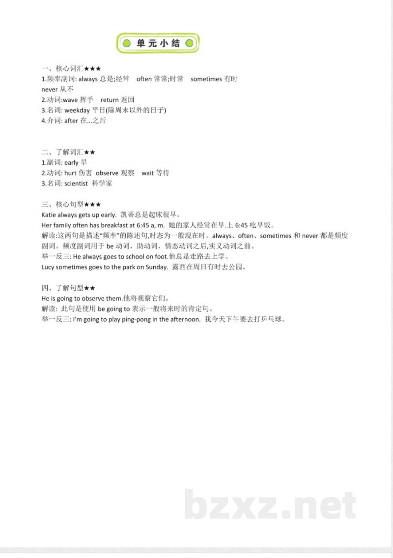 湘少版英语六年级上册全册知识清单(2022年11月修订) 湘少版英语六年级上册全册知识清单(2022年11月修订)
