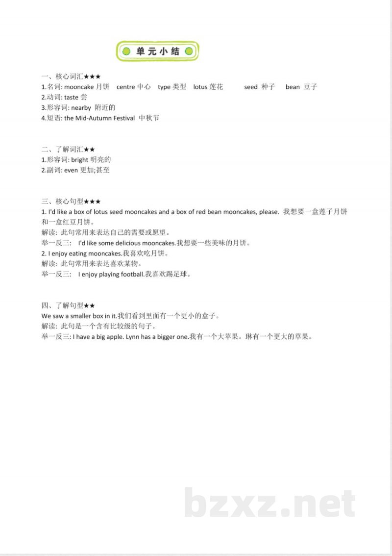 湘少版英语六年级上册全册知识清单(2022年11月修订) 湘少版英语六年级上册全册知识清单(2022年11月修订)