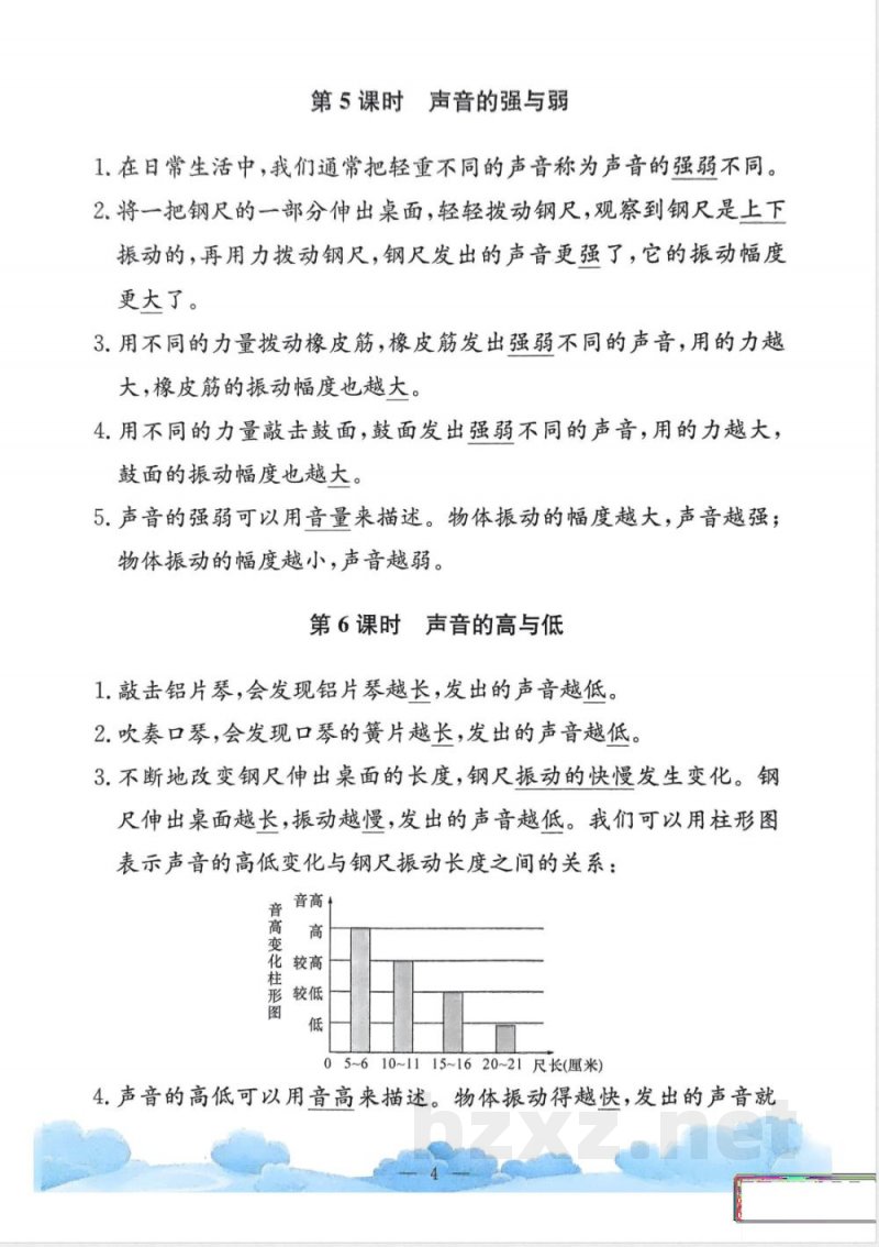 教科版25秋小学科学四年级上册单元知识整理