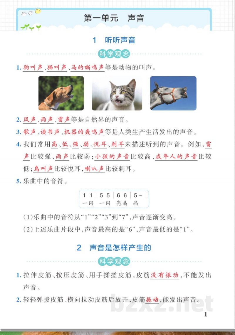 教科版（25秋）小学科学四年级上册期中必背知识点全册