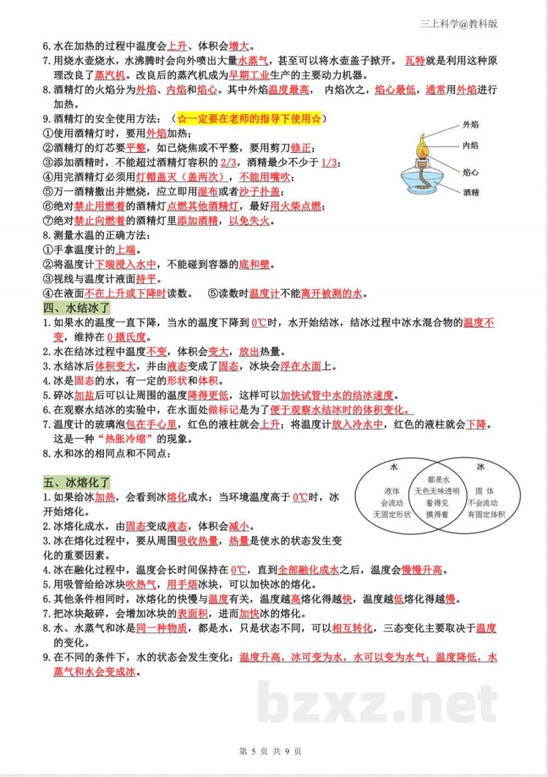 2026新版三年级上册科学知识点汇总（无水印）