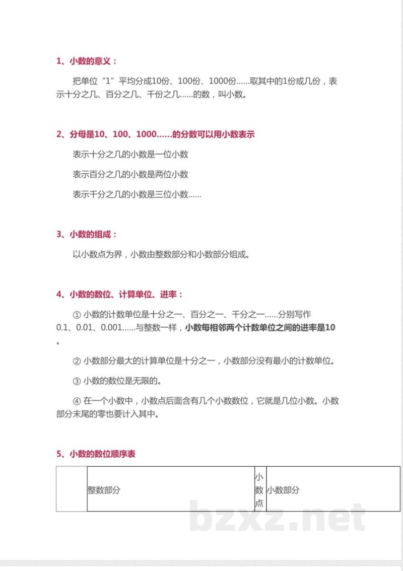 (2026)北师大版四年级数学下册必考知识点归纳 (2026)北师大版四年级数学下册必考知识点归纳