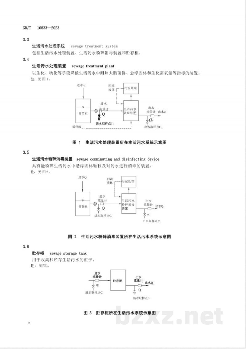 GB/T 10833-2023船用生活污水处理系统技术条件 