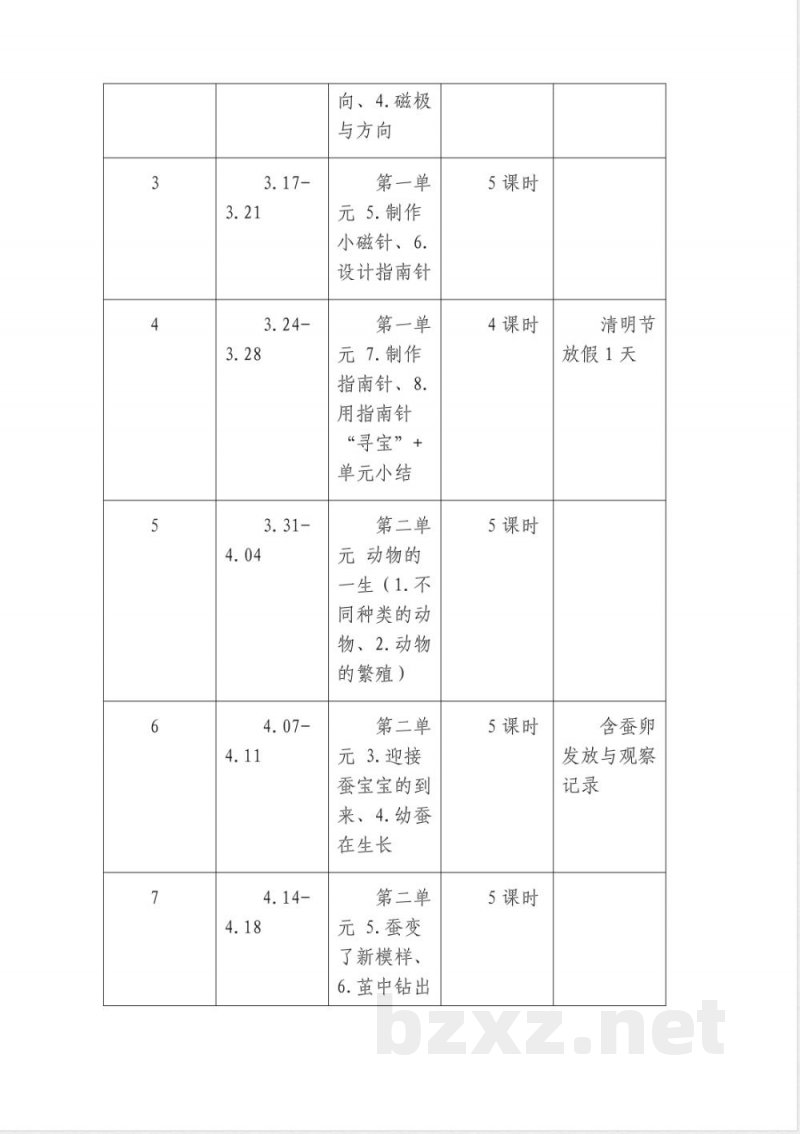 2026年春季教科版三年级科学下册教学计划