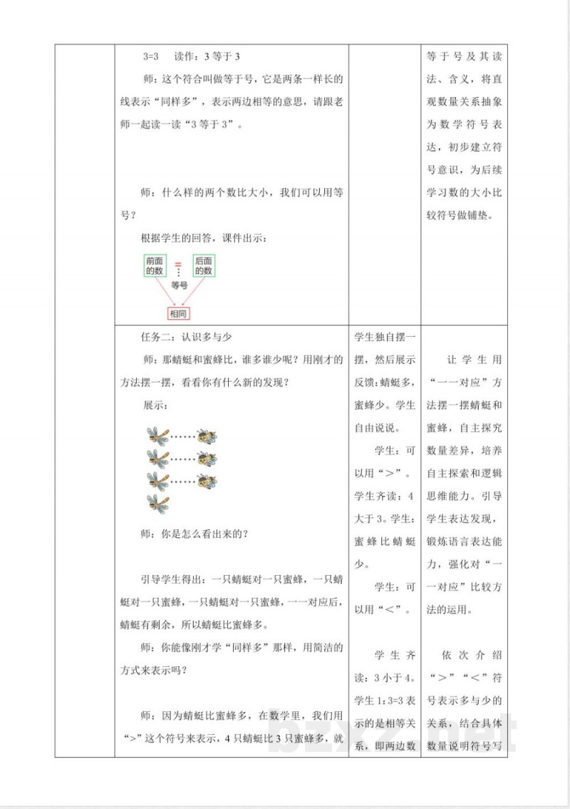 2025西师大数学一年级上册1.8《比较》(教案) 2025西师大数学一年级上册1.8《比较》(教案)