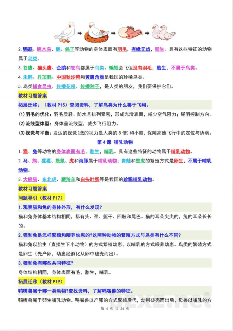 新青岛版六三制科学三年级上册全册知识点(新教材) 新青岛版六三制科学三年级上册全册知识点(新教材)