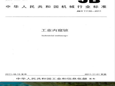 JB/T 11130-2011工业内窥镜 