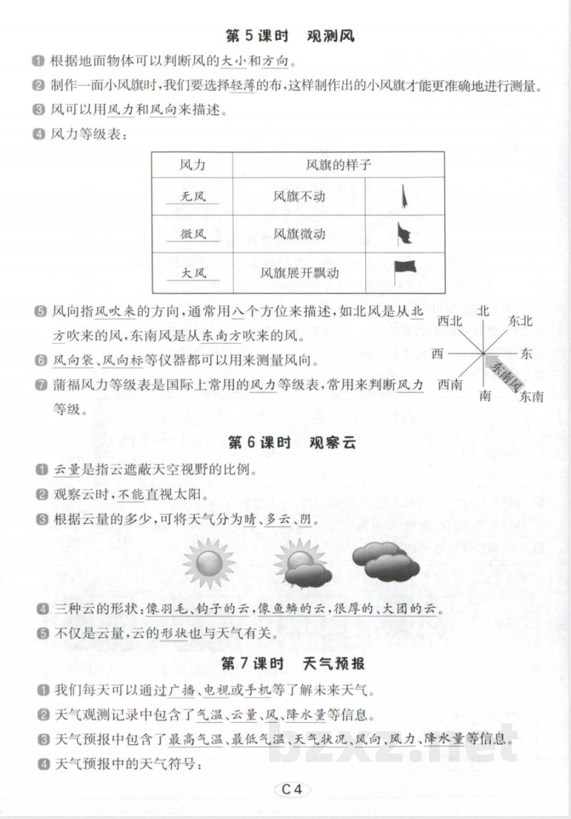 教科版（26秋）小学科学三年级上册知识点总结全册