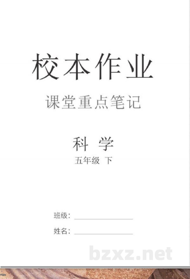 2026年教科版五年级下册科学期末复习课堂重点笔记