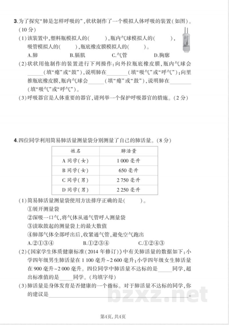 2025年秋教科版四年级上册科学期中检测试卷 (6) 2025年秋教科版四年级上册科学期中检测试卷 (6)