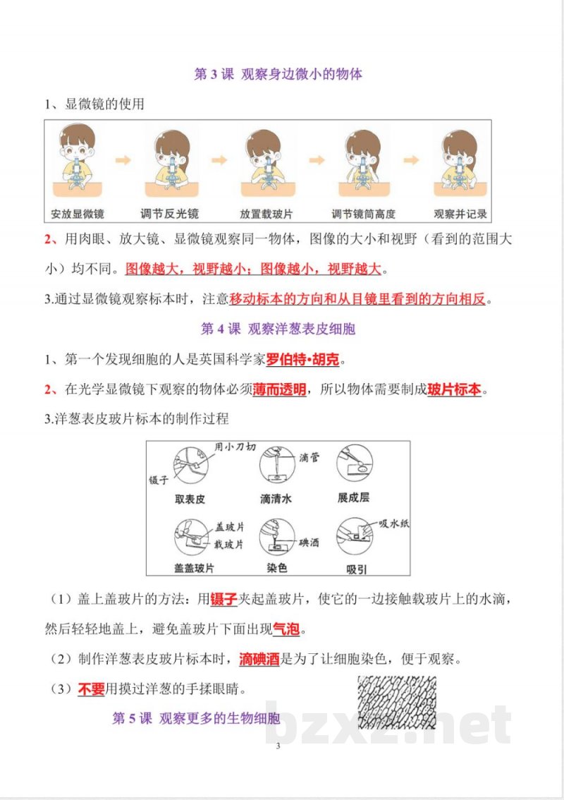 小升初六年级科学知识点精心梳理 小升初六年级科学知识点精心梳理