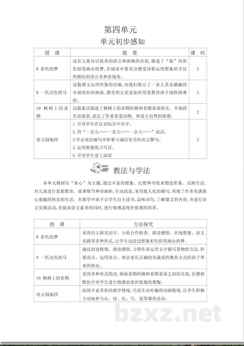 第4单元 单元教学设计 2026统编版二年级语文下册 第4单元 单元教学设计 2026统编版二年级语文下册