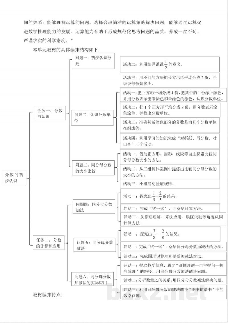 2025西师大版数学三年级上册第五单元《分数的初步认识》大单元教学设计 2025西师大版数学三年级上册第五单元《分数的初步认识》大单元教学设计