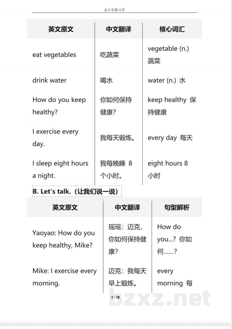 知识总结-人教版五年级下册英语各单元课文翻译 知识总结-人教版五年级下册英语各单元课文翻译