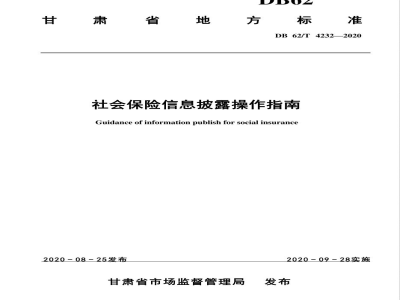 DB62/T 4232-2020社会保险信息披露操作指南