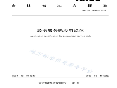 DB22/T 3684-2024政务服务码应用规范