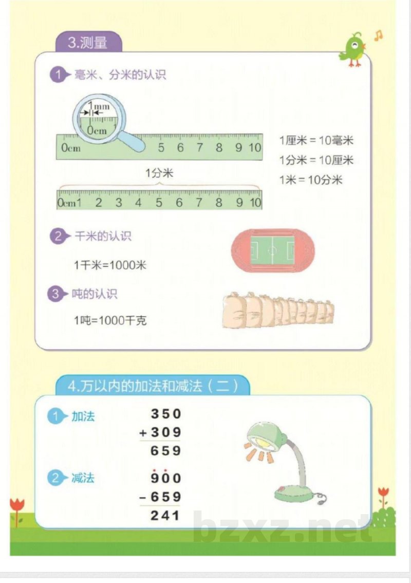 三年级上册数学知识点汇总(人教版) 三年级上册数学知识点汇总(人教版)
