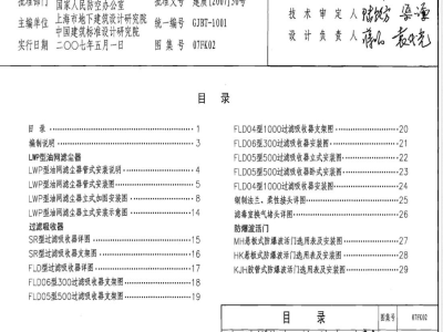 07FK02 防空地下室通风设计07FK01-02（2007年合订本）