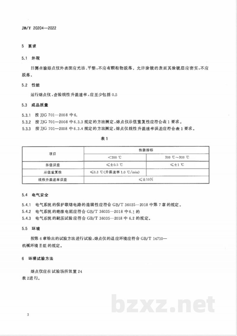 JB/T 20204-2022熔点测定仪 JB/T 20204-2022熔点测定仪