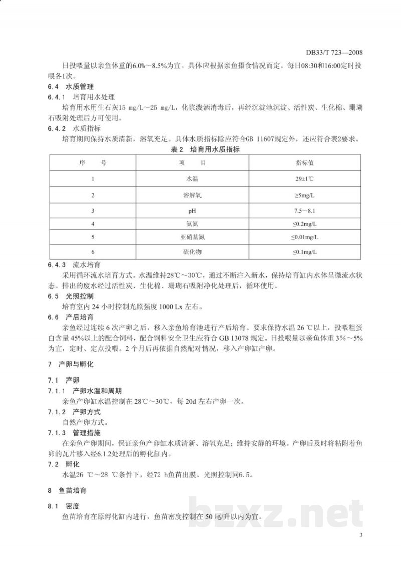 DB33/T 723-2008血鹦鹉苗种繁育技术规范 DB33/T 723-2008血鹦鹉苗种繁育技术规范