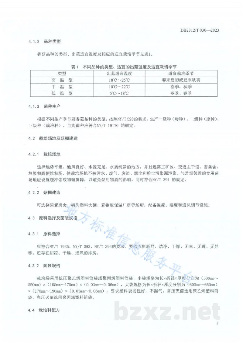 DB2312/T 030-2023绿色食品 香菇生产技术操作规程 DB2312/T 030-2023绿色食品 香菇生产技术操作规程