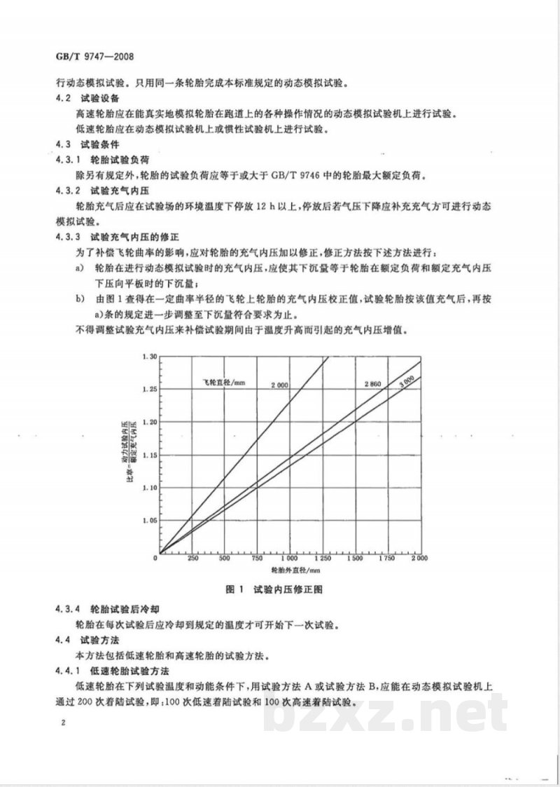 GB/T 9747-2008 航空轮胎试验方法 GB/T 9747-2008 航空轮胎试验方法