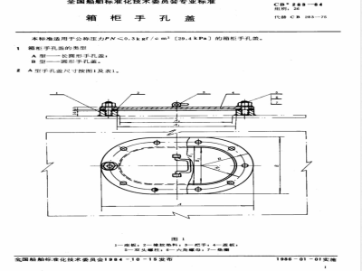 CB* 283-1984 箱柜手孔盖
