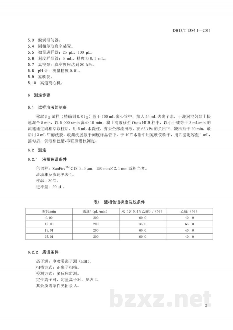 DB13/T 1384.1-2011饲料中四种β-内酰胺类药物的测定 DB13/T 1384.1-2011饲料中四种β-内酰胺类药物的测定
