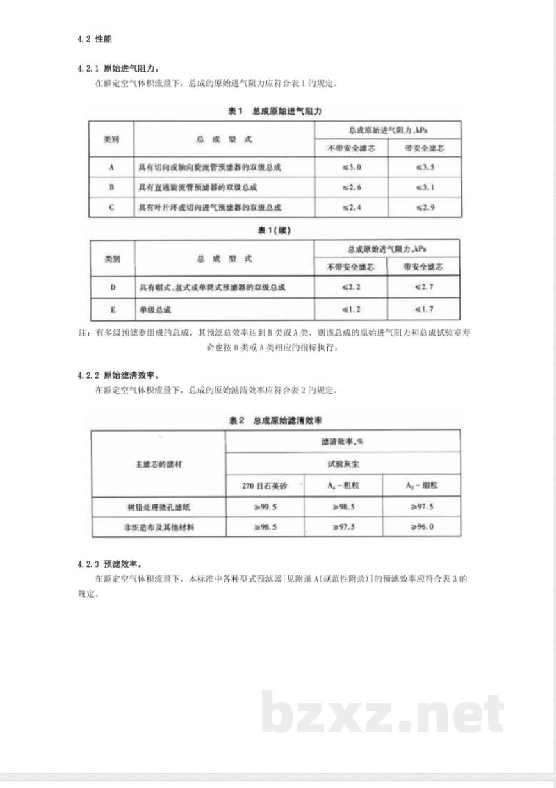 QC/T 770-2006 汽车用干式空气滤清器总成技术条件