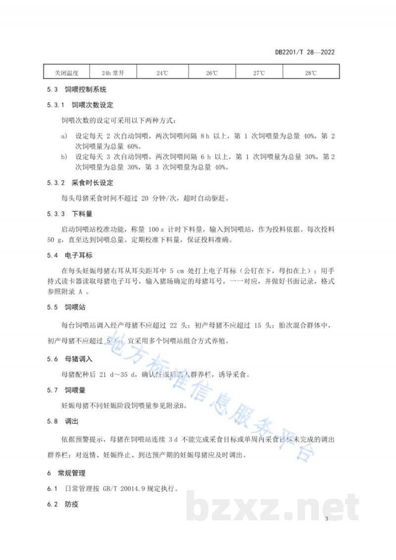 DB2201/T 28-2022妊娠母猪智能化养殖技术规范 DB2201/T 28-2022妊娠母猪智能化养殖技术规范