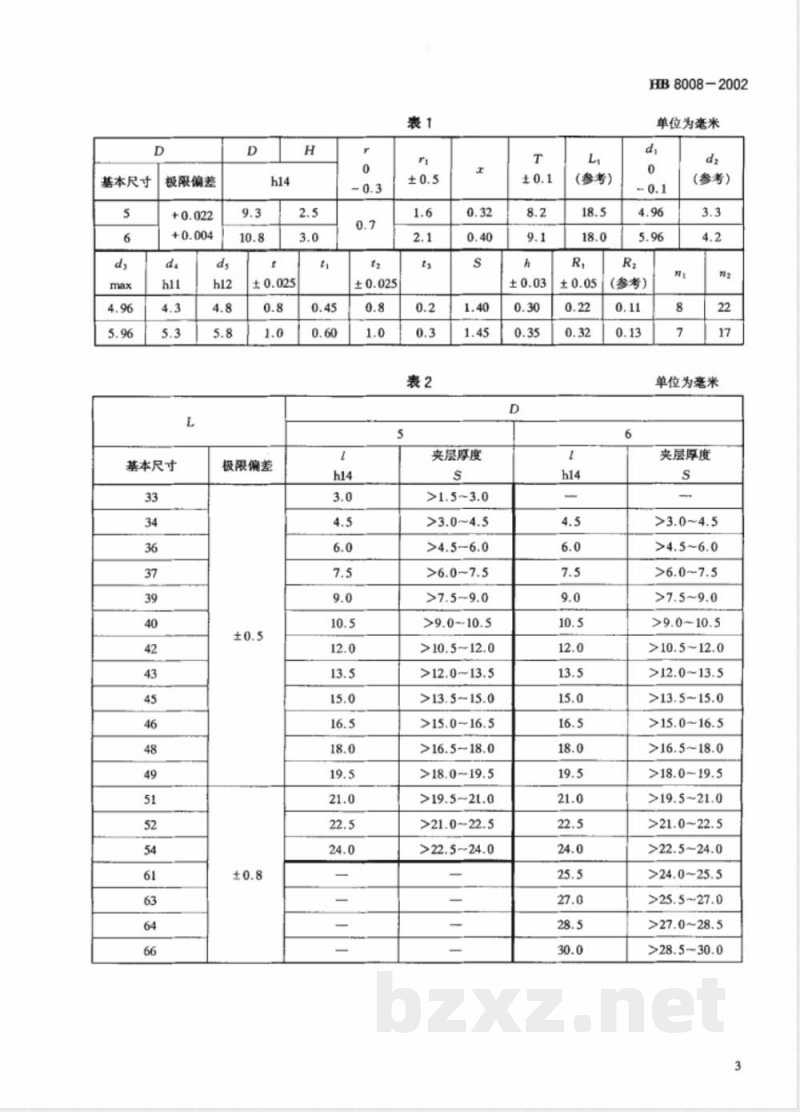 HB 8008-2002 TC16钛合金平圆头环槽铆钉 HB 8008-2002 TC16钛合金平圆头环槽铆钉