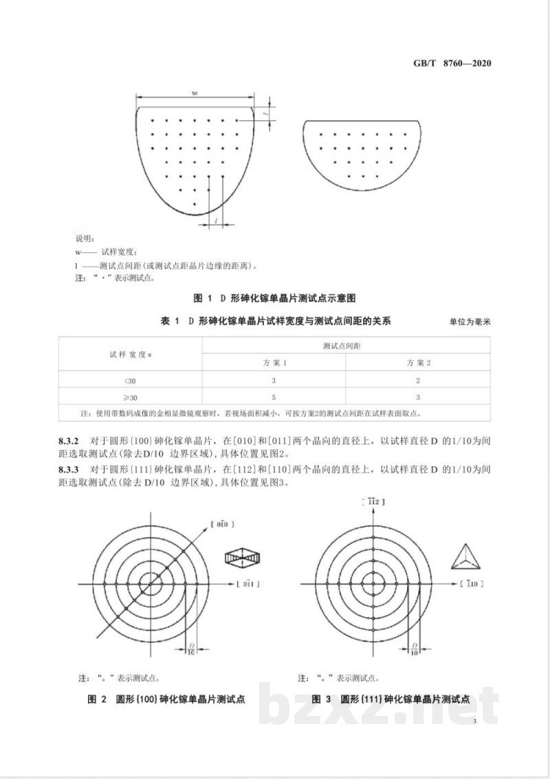 GB/T 8760-2020砷化镓单晶位错密度的测试方法 GB/T 8760-2020砷化镓单晶位错密度的测试方法