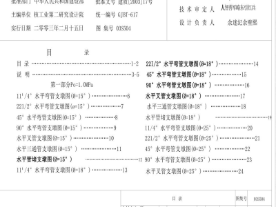 03S504 刚性接口给水承插式铸铁管道支墩