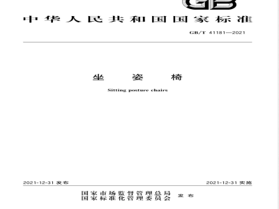 GB/T 41181-2021坐姿椅 