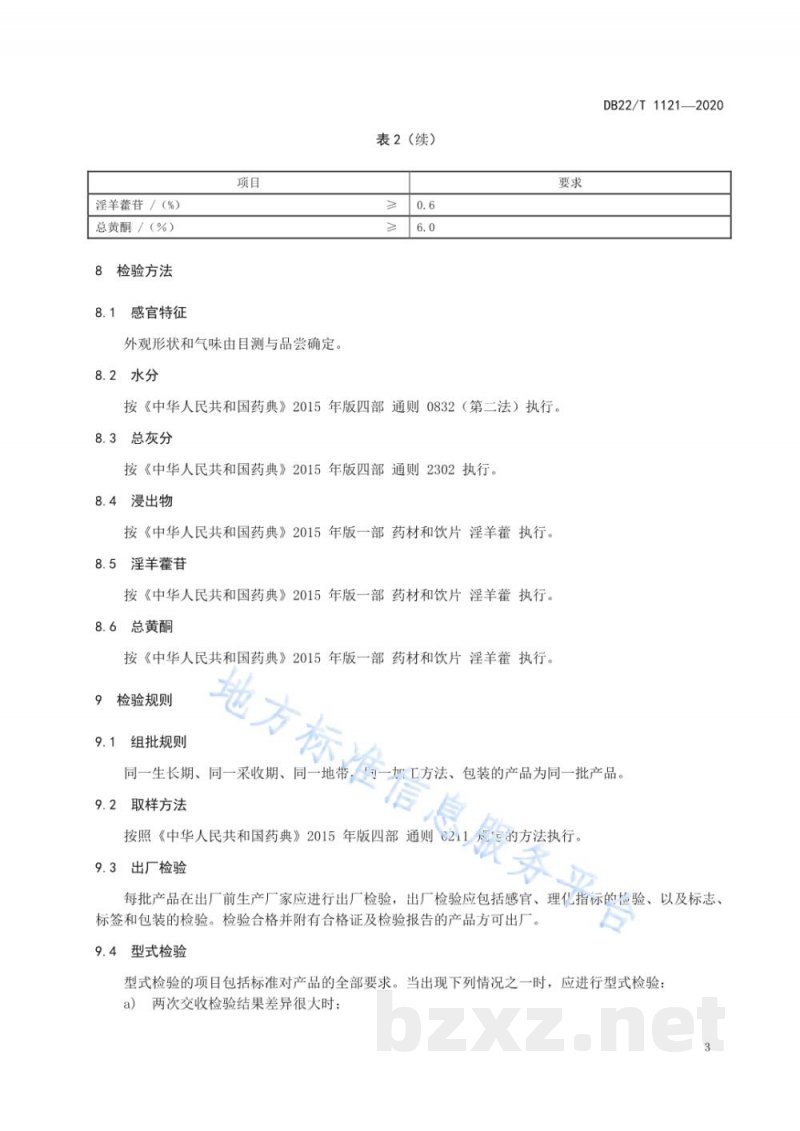 DB22/T 1121-2020地理标志产品 长白山淫羊藿 DB22/T 1121-2020地理标志产品 长白山淫羊藿