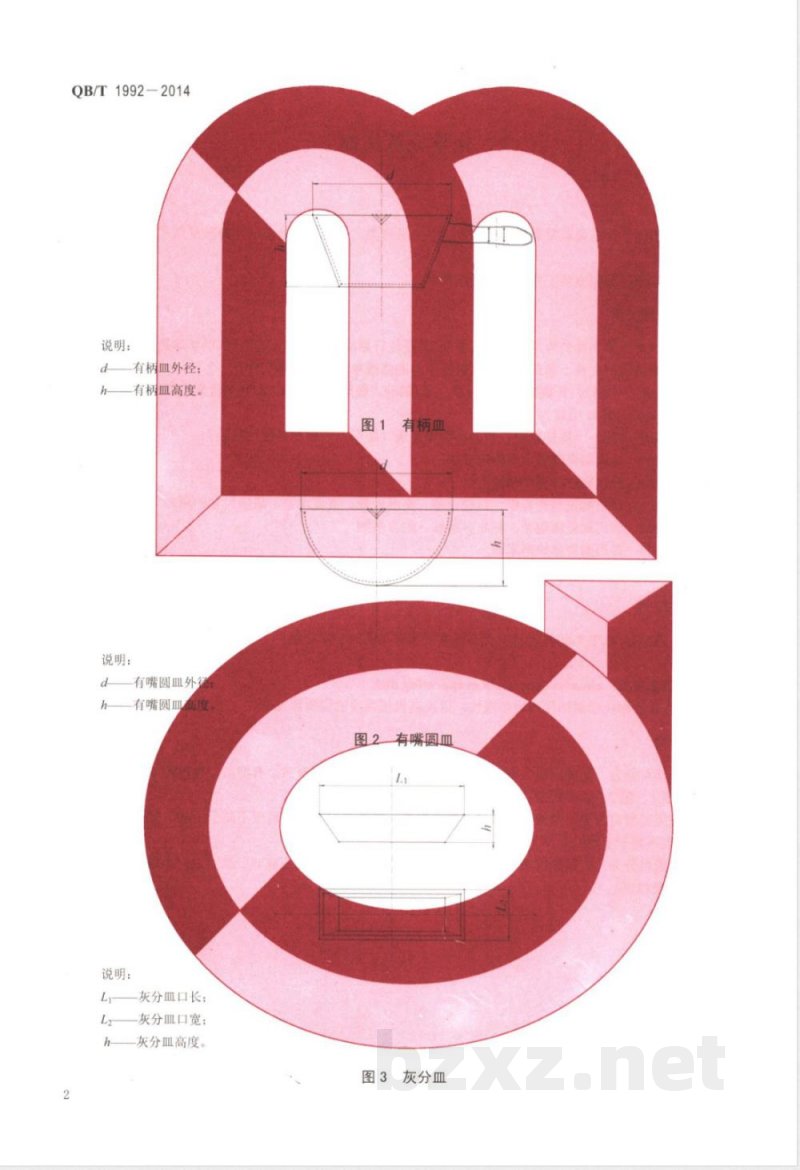 QB/T 1992-2014化学瓷蒸发皿 QB/T 1992-2014化学瓷蒸发皿