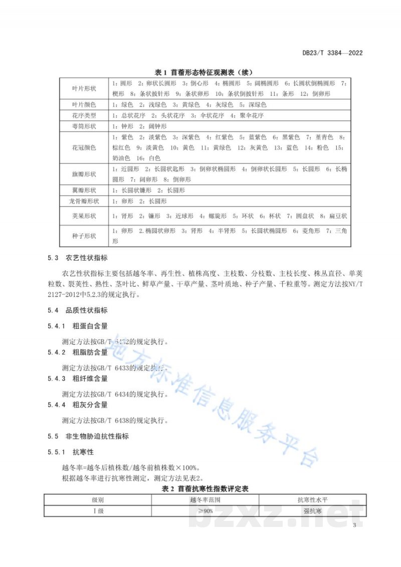 DB23/T 3384-2022苜蓿种质资源评价与保存贮存技术规程 DB23/T 3384-2022苜蓿种质资源评价与保存贮存技术规程